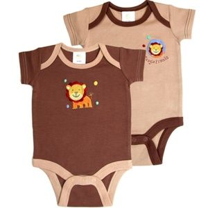 BRAND NEW! 2 Baby Boy Onsies Little Big Lion